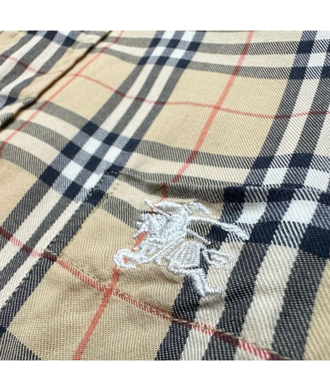 BURBERRY Мульти хлопковая кэжуал рубашка, фото 5