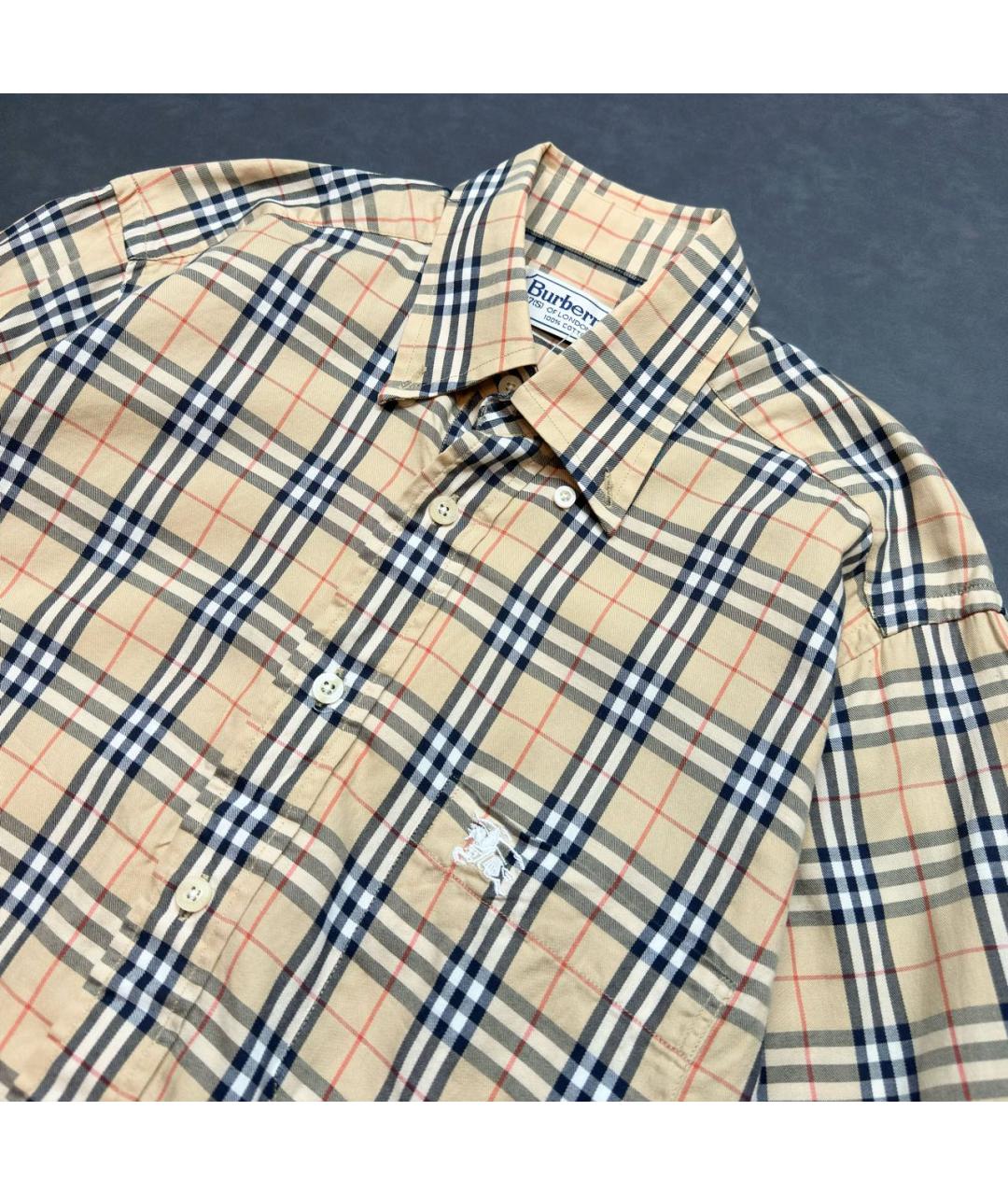 BURBERRY Мульти хлопковая кэжуал рубашка, фото 2