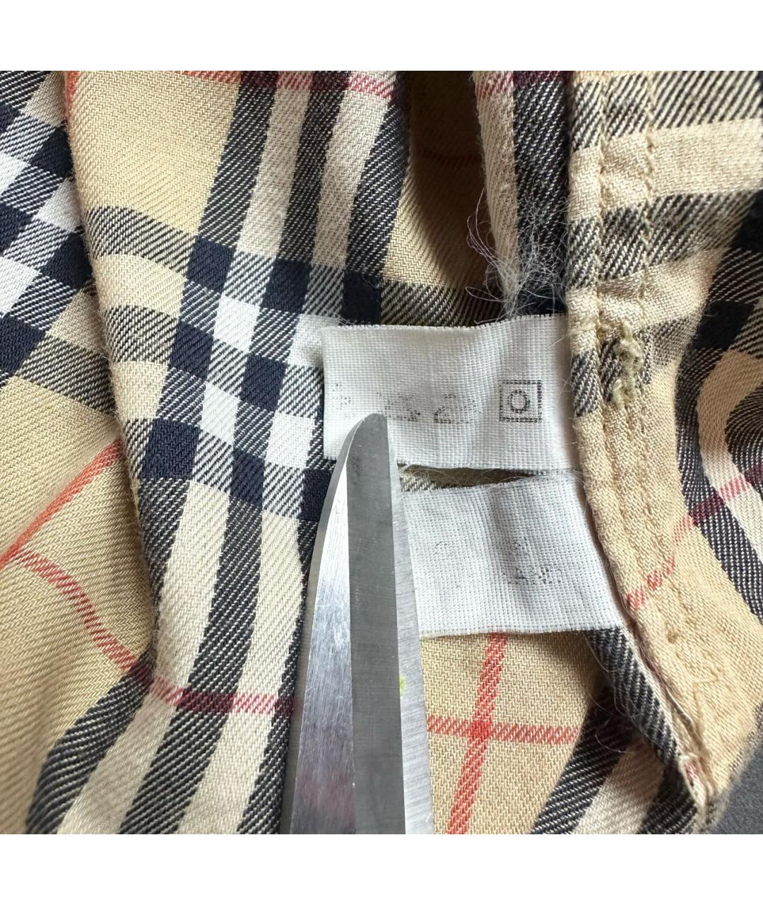 BURBERRY Мульти хлопковая кэжуал рубашка, фото 6