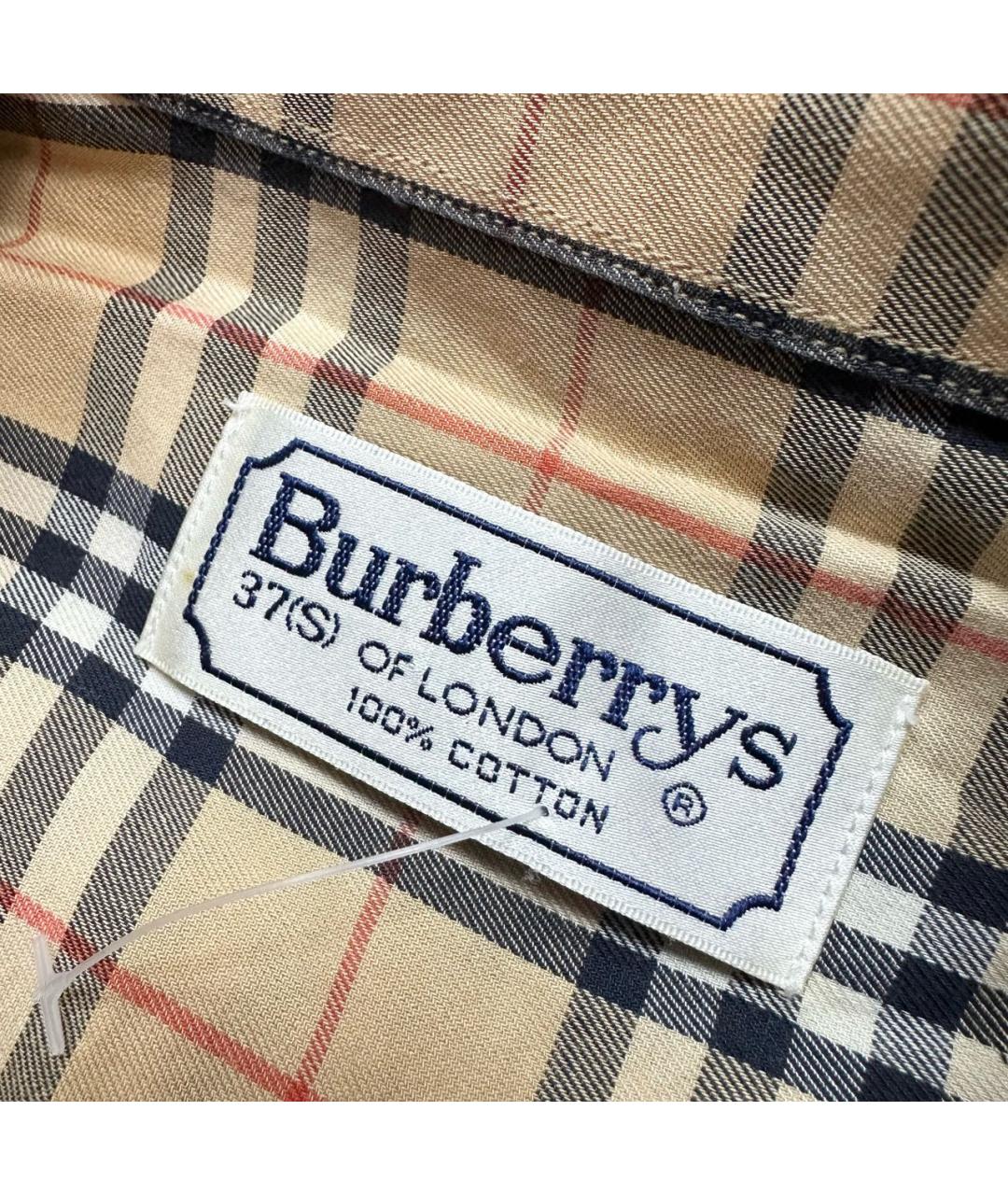 BURBERRY Мульти хлопковая кэжуал рубашка, фото 4