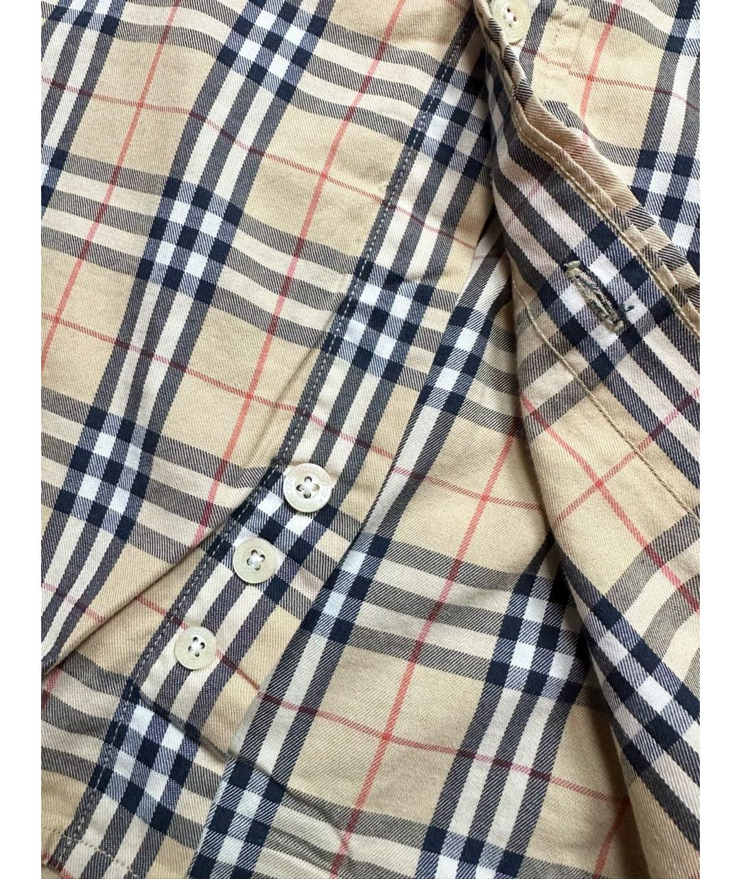 BURBERRY Мульти хлопковая кэжуал рубашка, фото 7