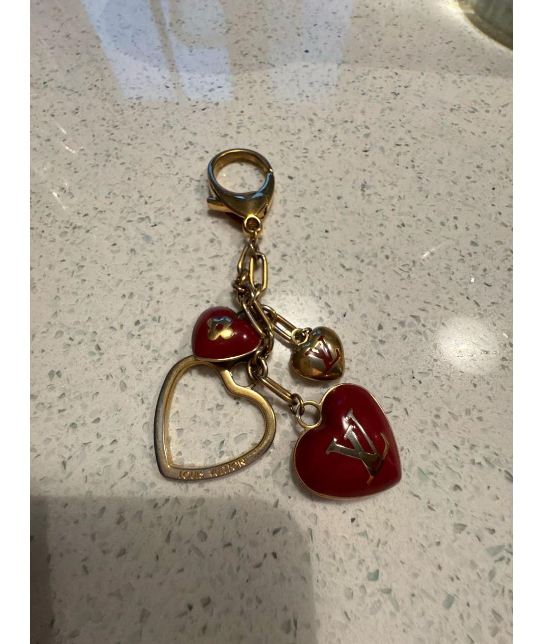 LOUIS VUITTON Золотой брелок, фото 4