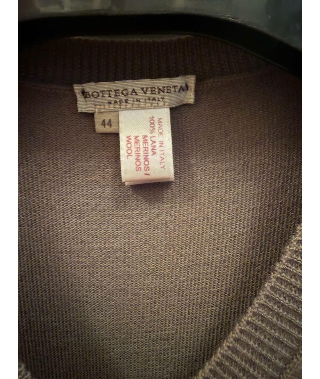 BOTTEGA VENETA Серый шерстяной кардиган, фото 3