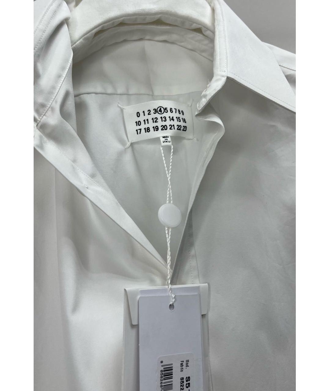MAISON MARGIELA Белая хлопковая рубашка, фото 5