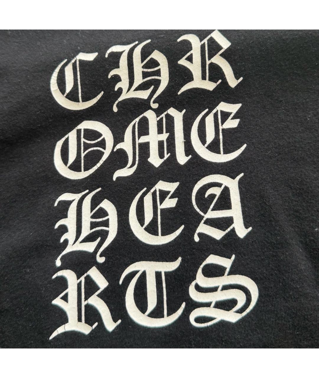 CHROME HEARTS Черная хлопковая футболка, фото 8