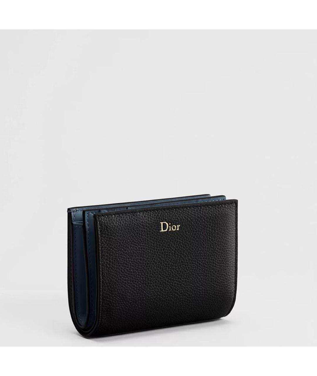 CHRISTIAN DIOR Голубой кожаный кошелек, фото 2