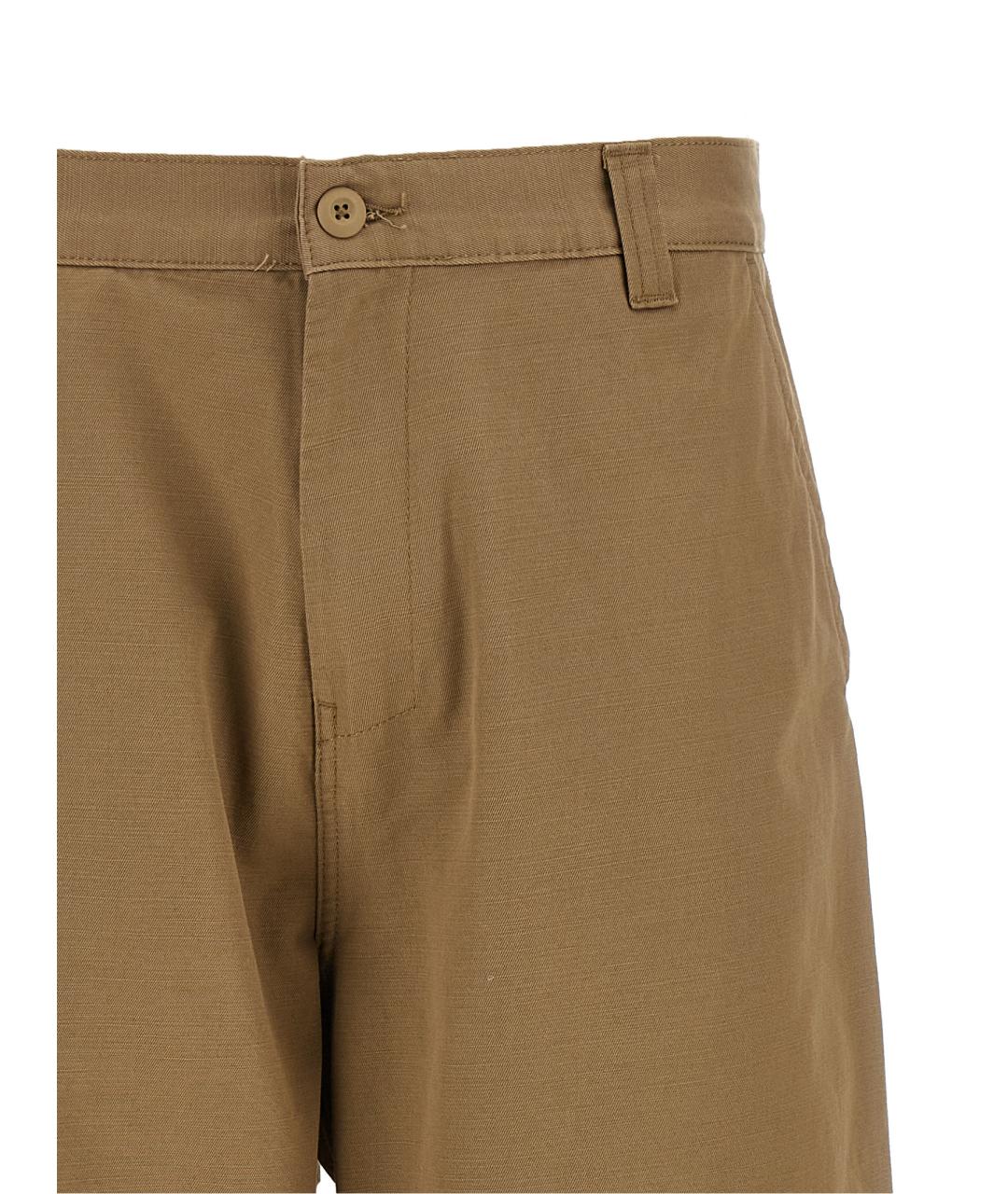 CARHARTT WIP Бежевые хлопковые повседневные брюки, фото 3