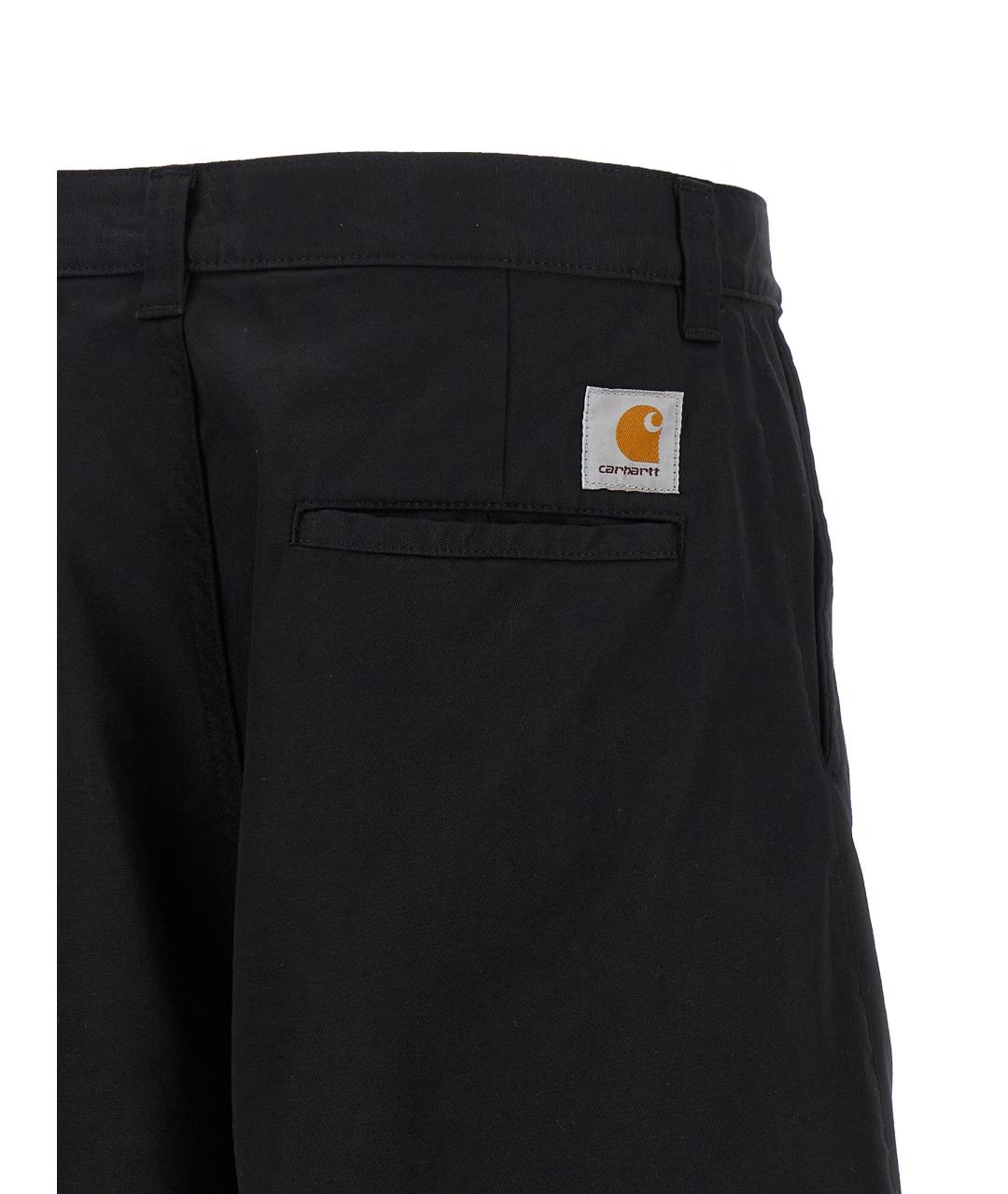 CARHARTT WIP Черные хлопковые шорты, фото 4