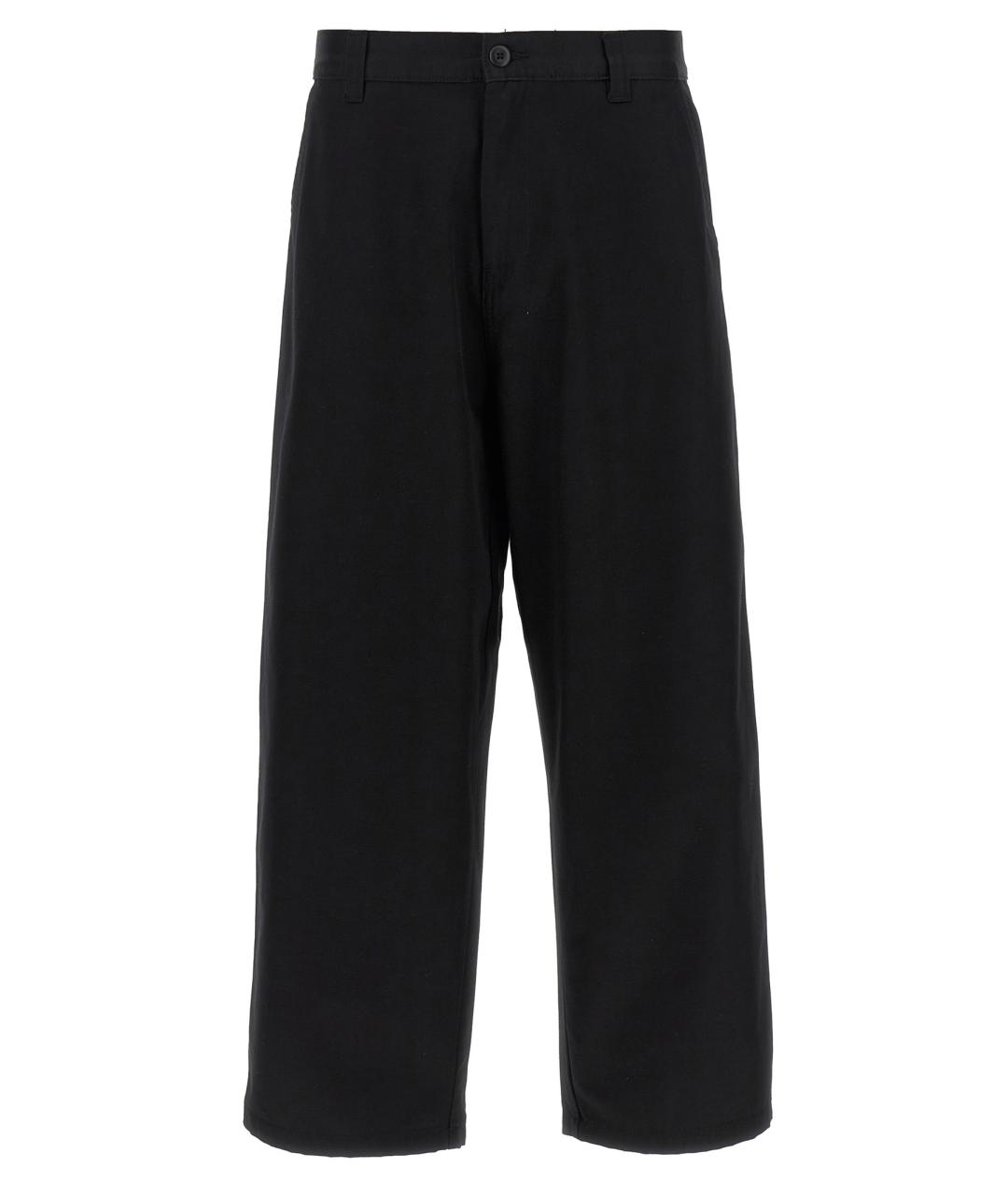 CARHARTT WIP Черные хлопковые повседневные брюки, фото 1