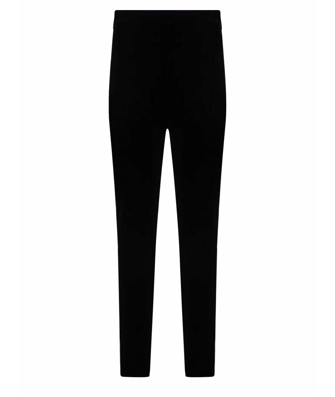 SAINT LAURENT Черные велюровые леггинсы и велосипедки, фото 1