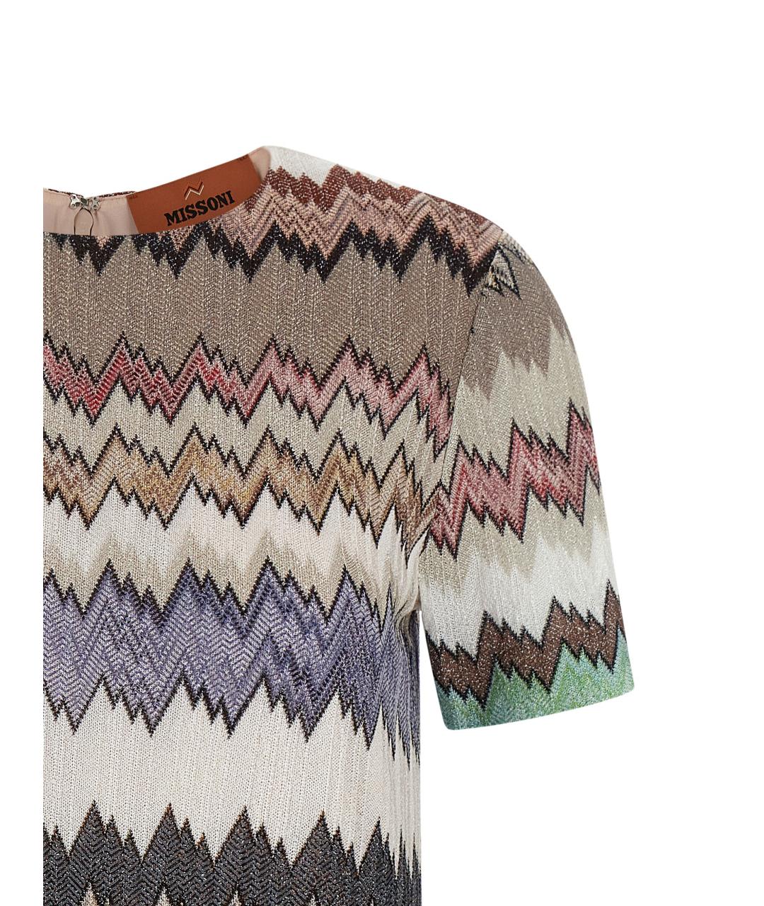 MISSONI Мульти вискозное повседневное платье, фото 3
