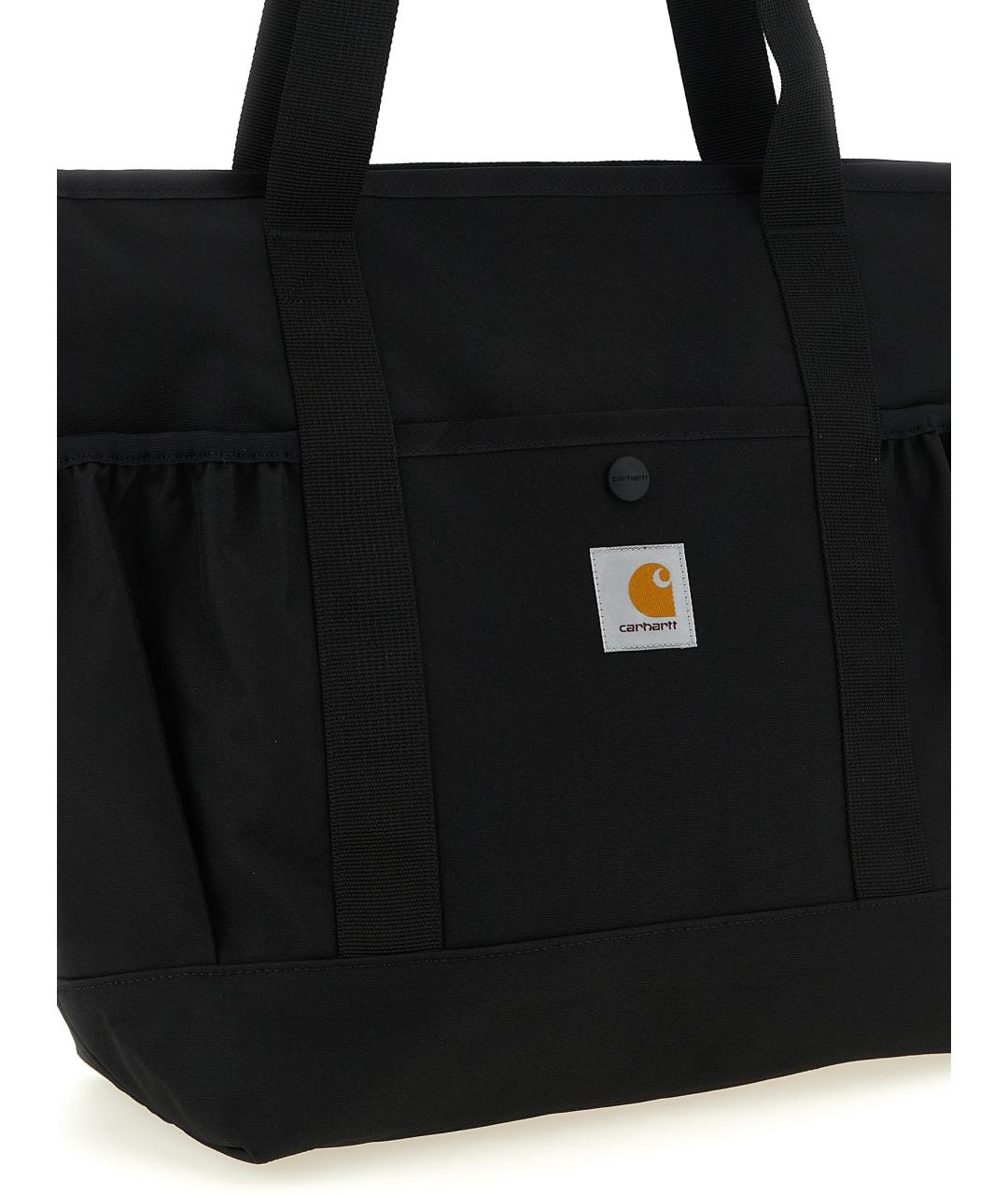 CARHARTT WIP Черная синтетическая сумка тоут, фото 3