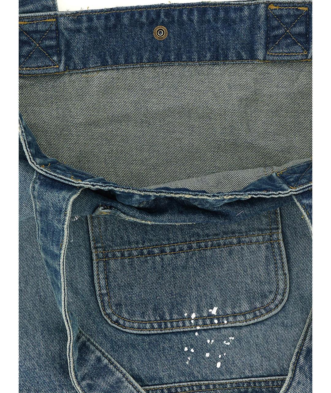 CARHARTT WIP Синяя хлопковая сумка тоут, фото 4