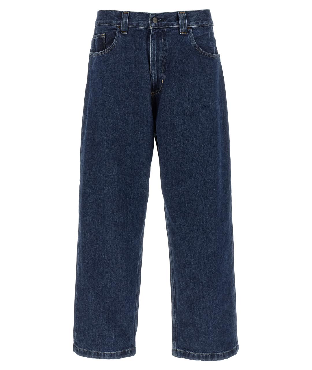 CARHARTT WIP Темно-синие хлопковые прямые джинсы, фото 1