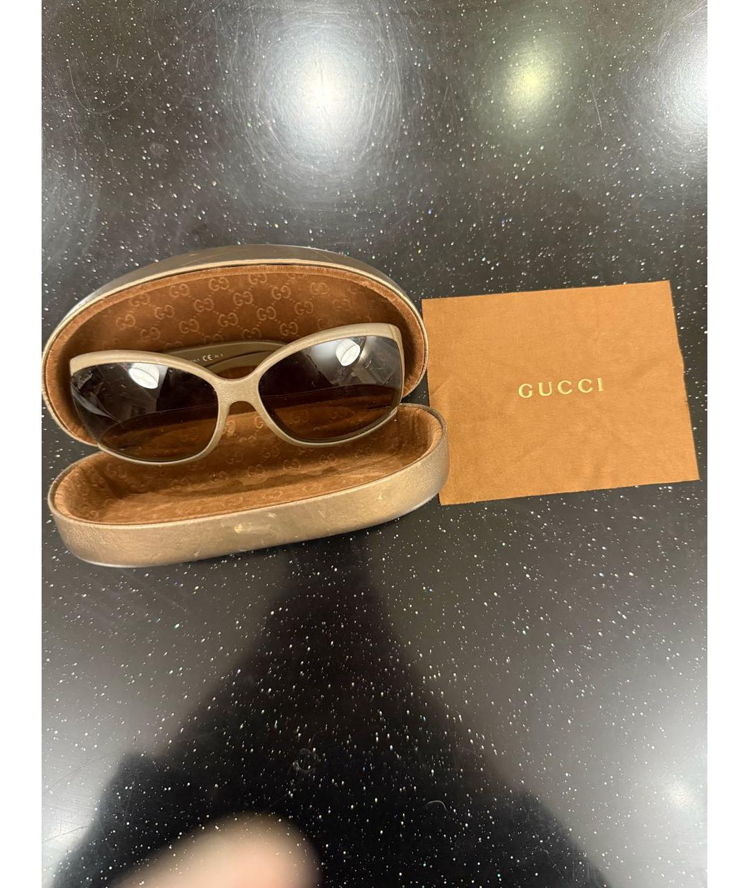GUCCI Коричневые солнцезащитные очки, фото 5