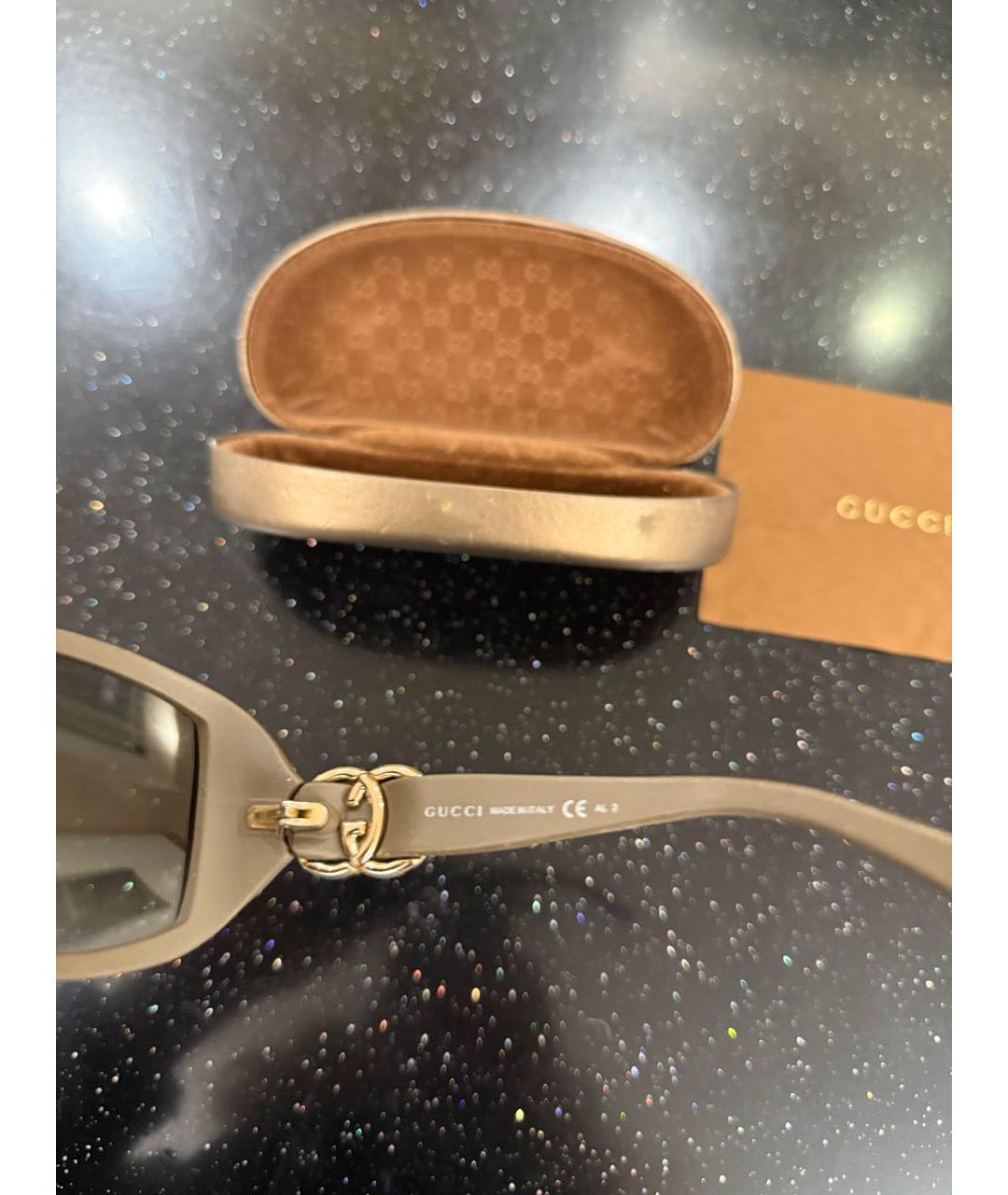 GUCCI Коричневые солнцезащитные очки, фото 3