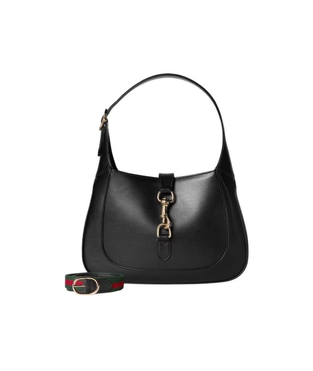 GUCCI Черная кожаная сумка с короткими ручками, фото 9