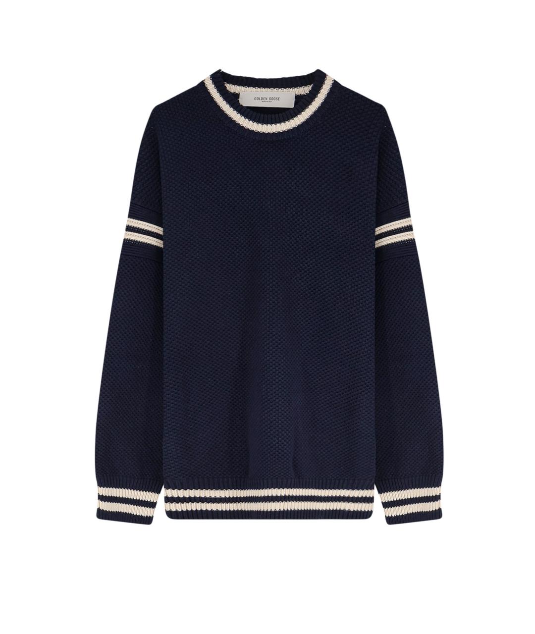 GOLDEN GOOSE DELUXE BRAND Синий хлопковый джемпер / свитер, фото 1