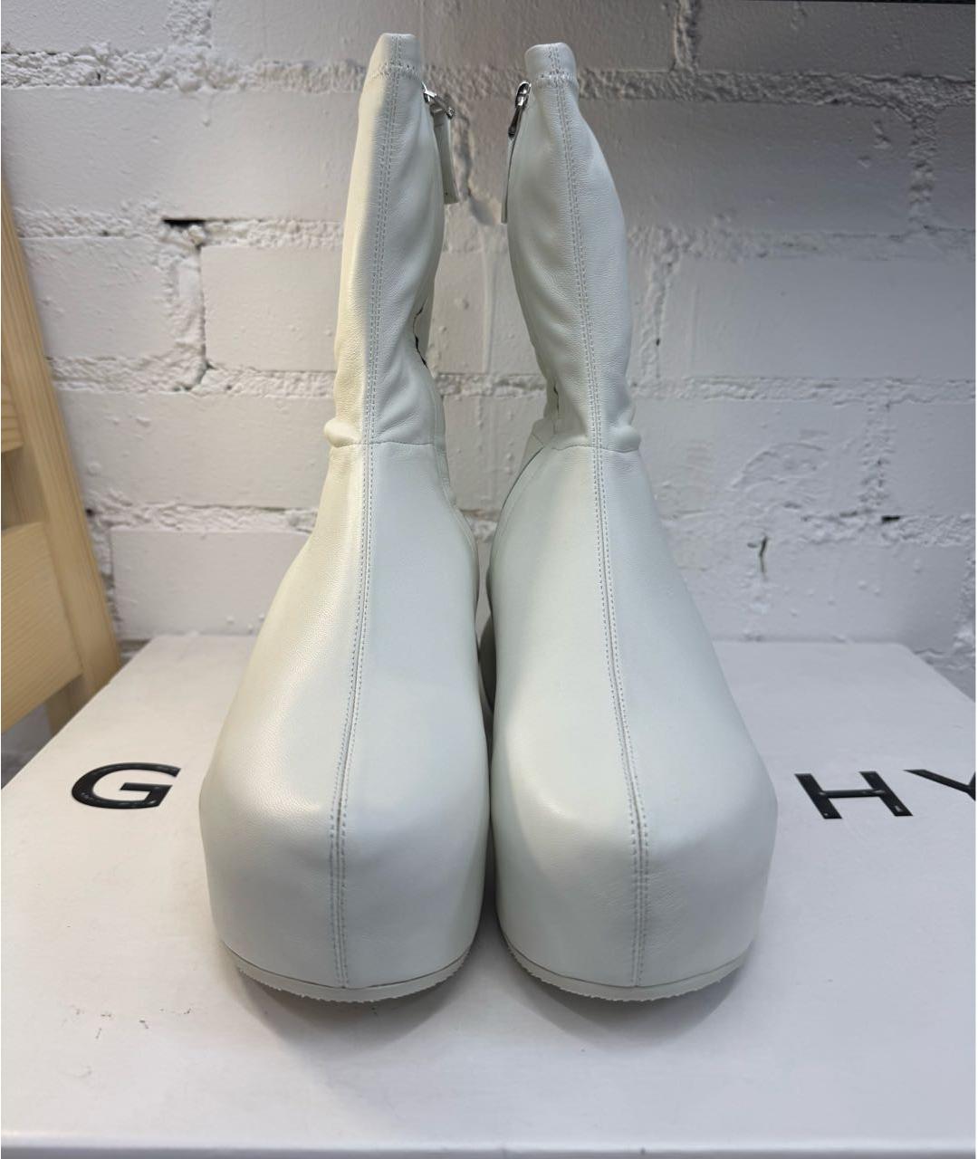 GIVENCHY Белые кожаные сапоги, фото 2