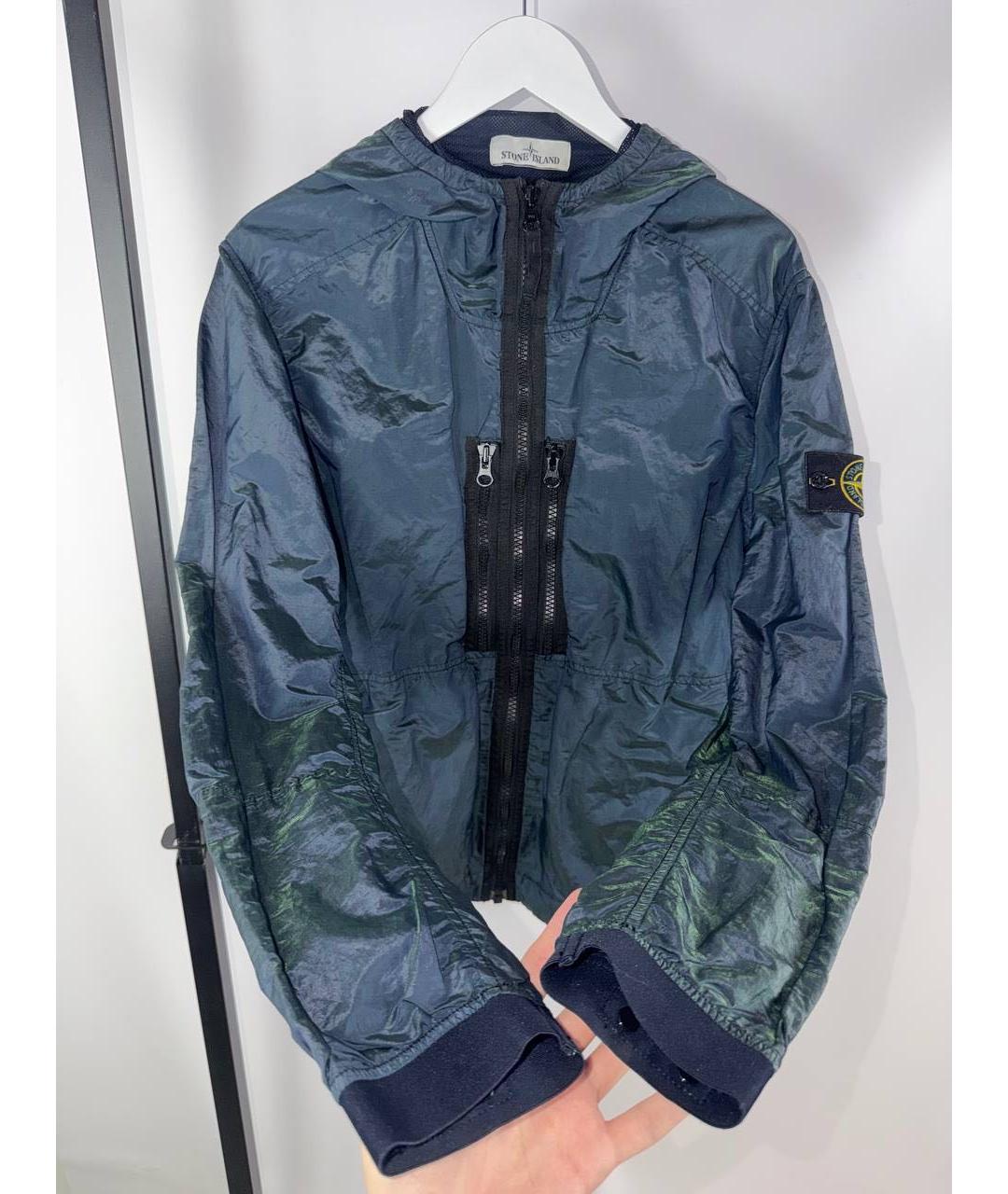 STONE ISLAND Темно-синяя куртка, фото 3