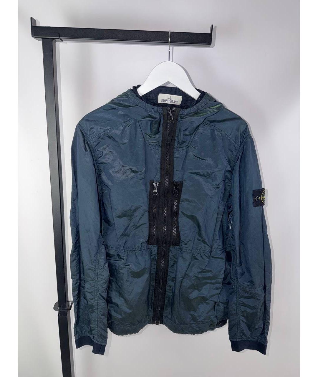STONE ISLAND Темно-синяя куртка, фото 5