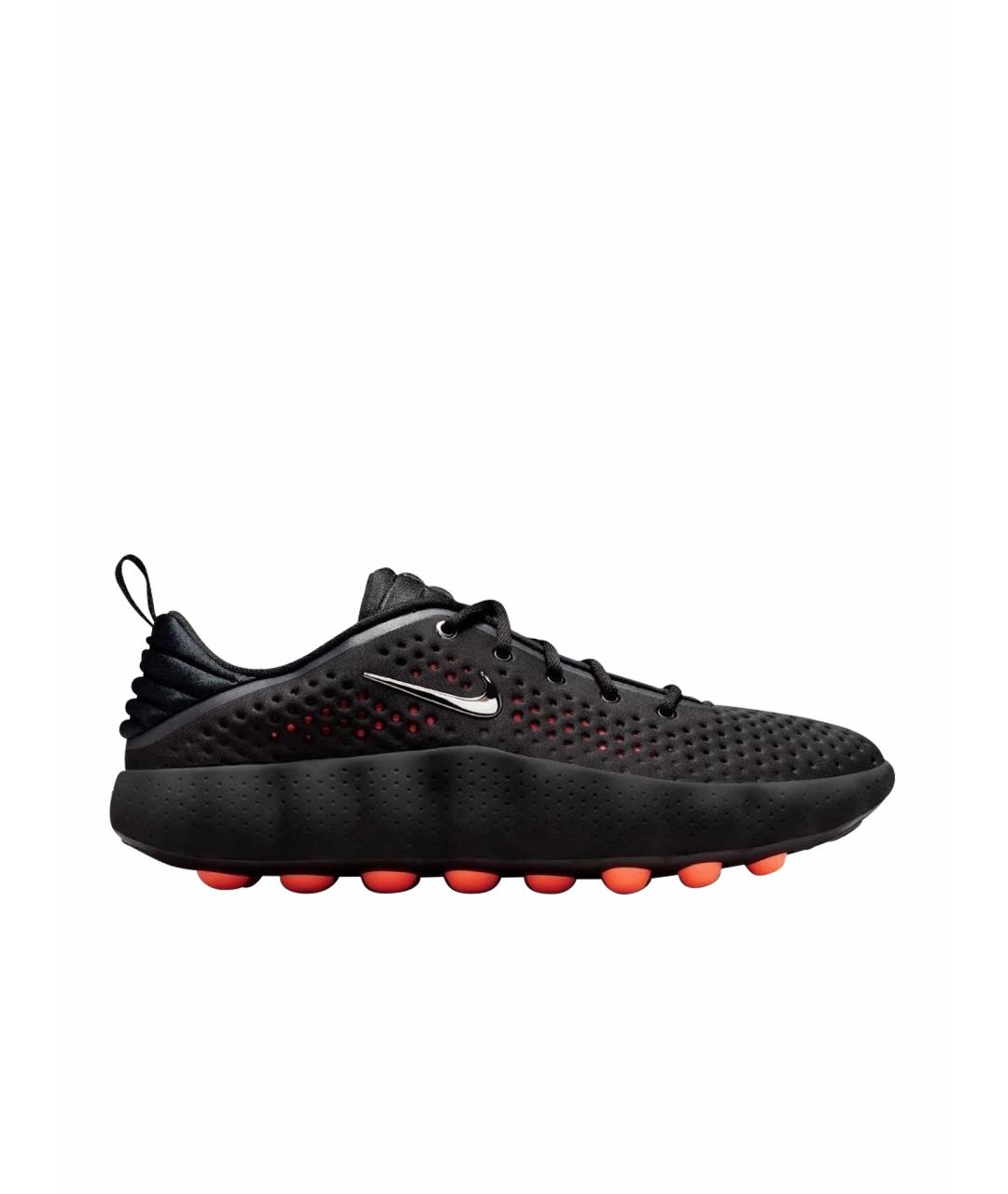 NIKE Черные резиновые низкие кроссовки / кеды, фото 1