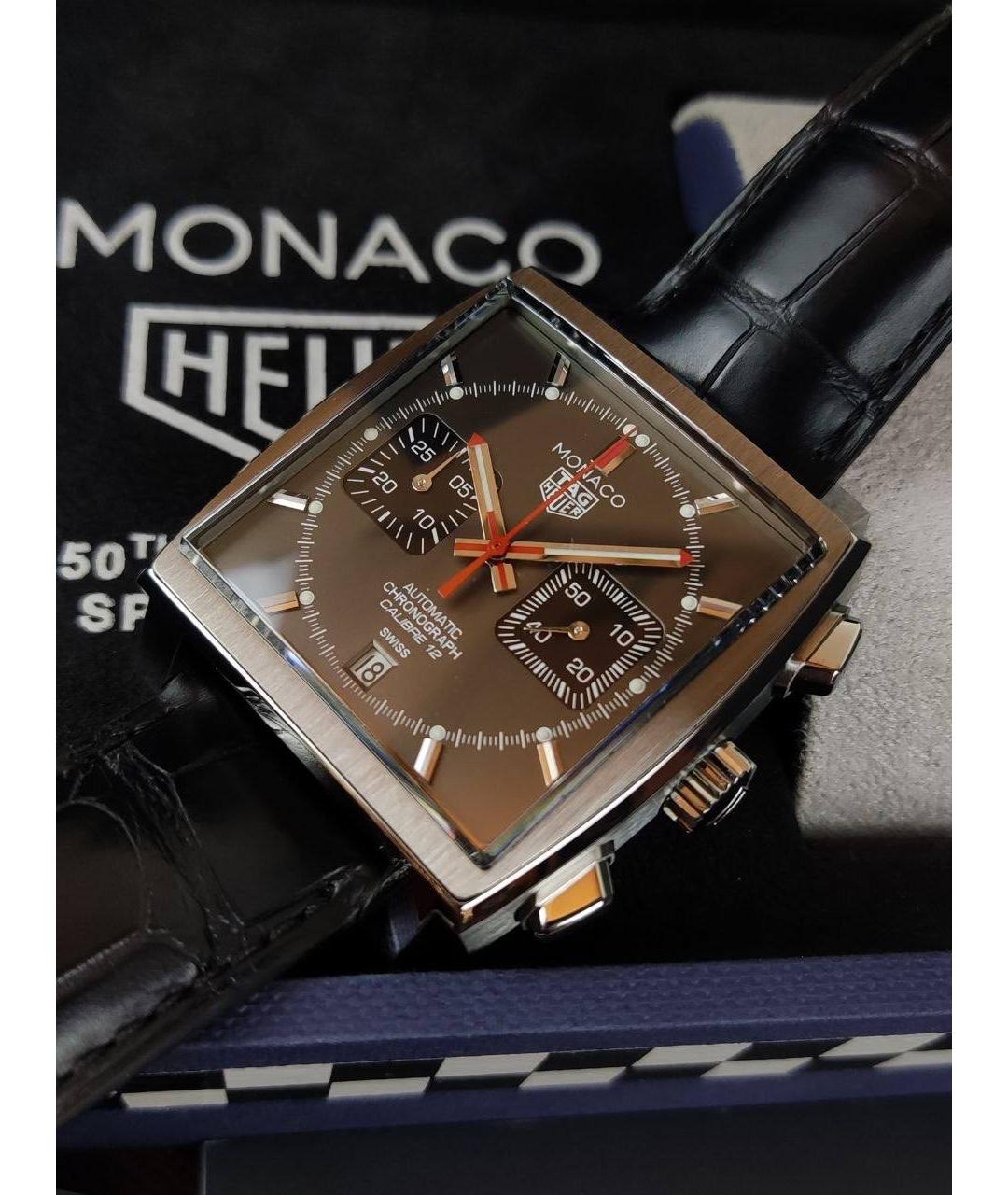 TAG HEUER Серые металлические часы, фото 2