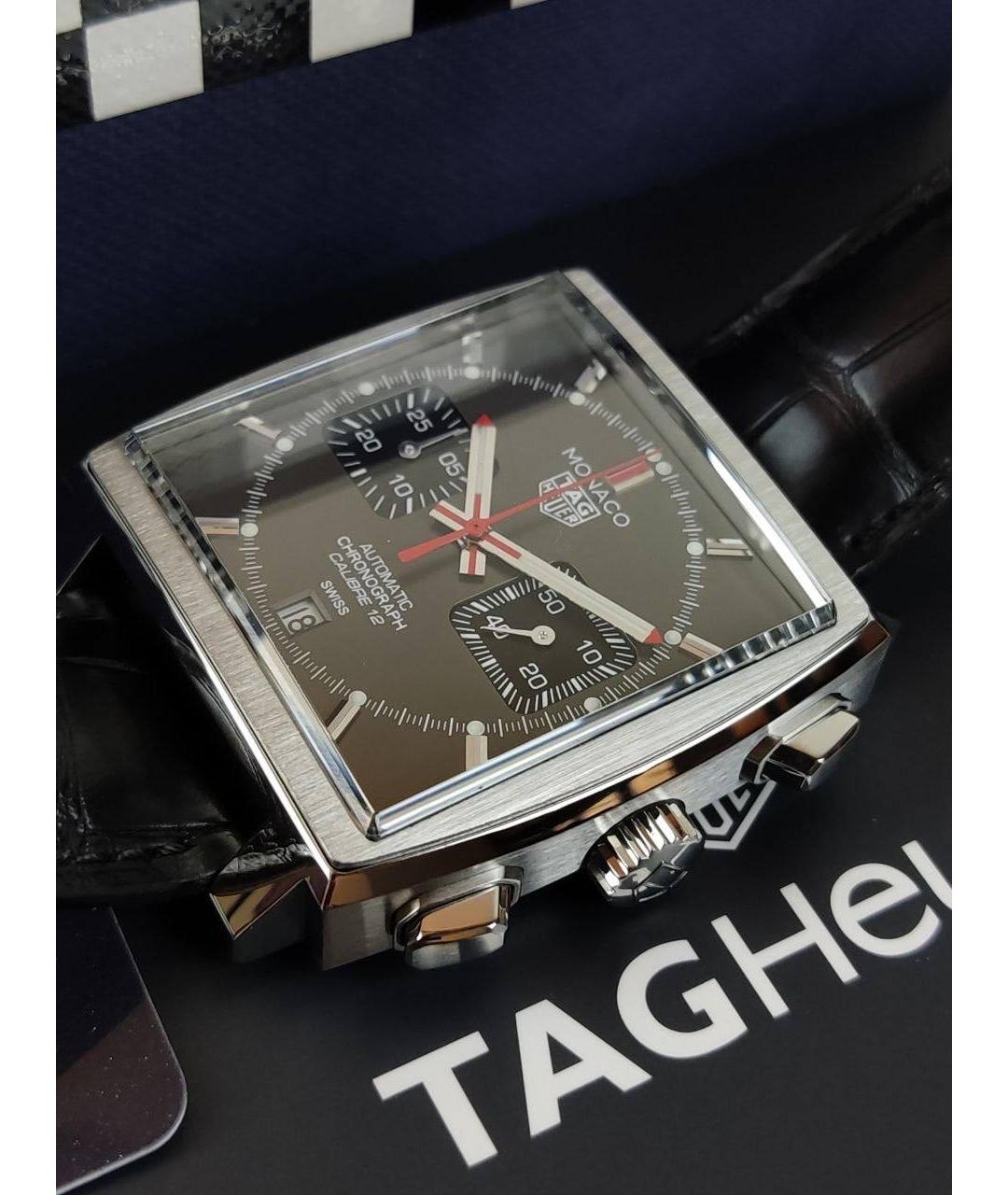 TAG HEUER Серые металлические часы, фото 5