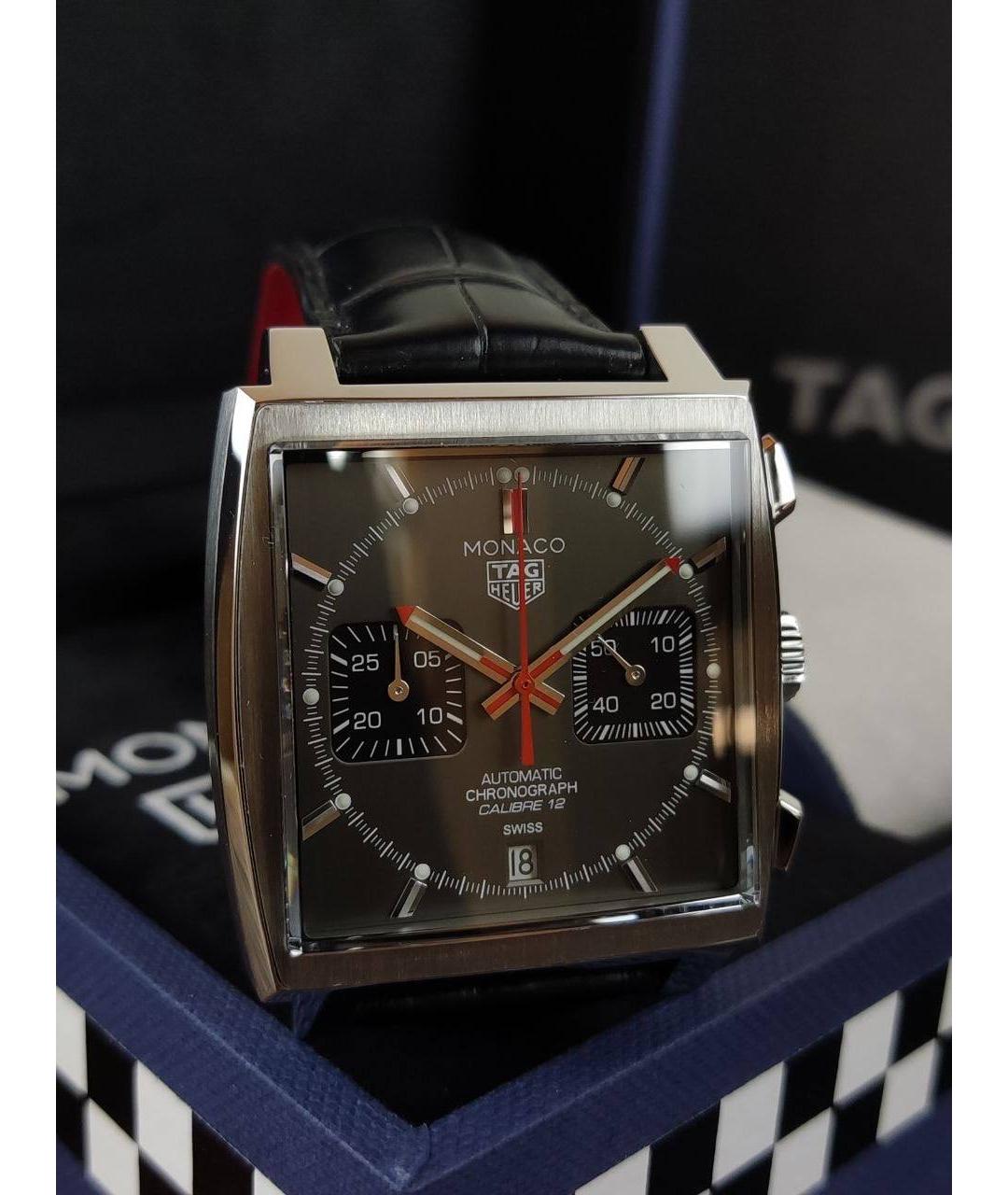 TAG HEUER Серые металлические часы, фото 3