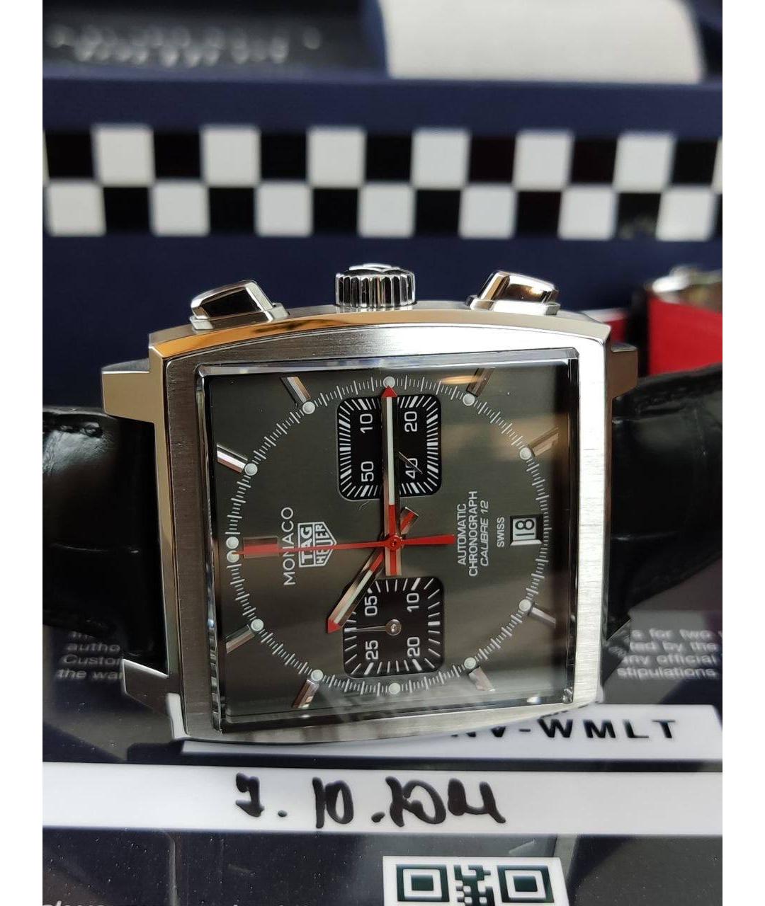 TAG HEUER Серые металлические часы, фото 4