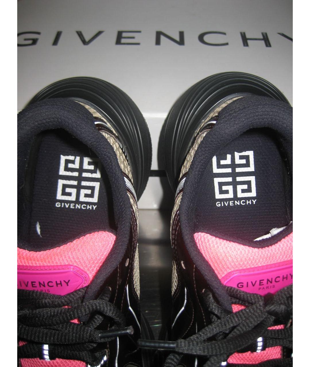 GIVENCHY Черные низкие кроссовки / кеды из лакированной кожи, фото 7