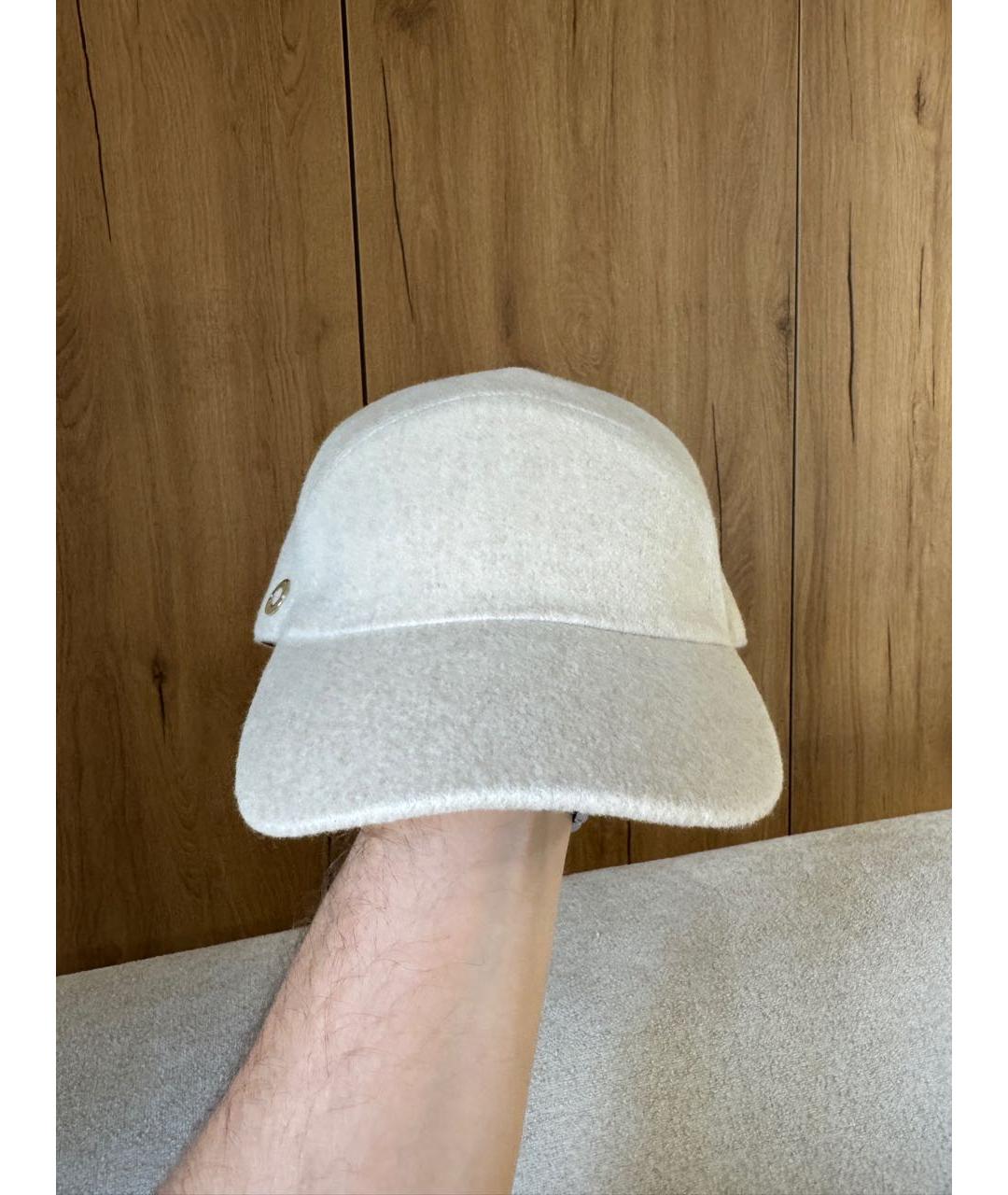 LORO PIANA Бежевая кашемировая кепка, фото 2