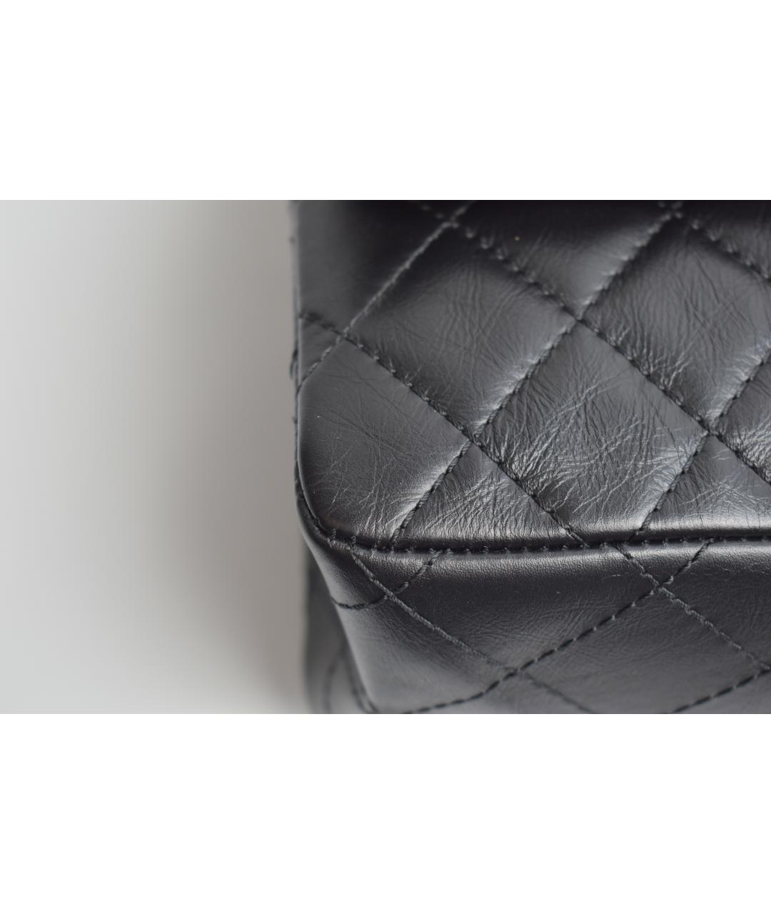CHANEL Черная кожаная сумка через плечо, фото 6