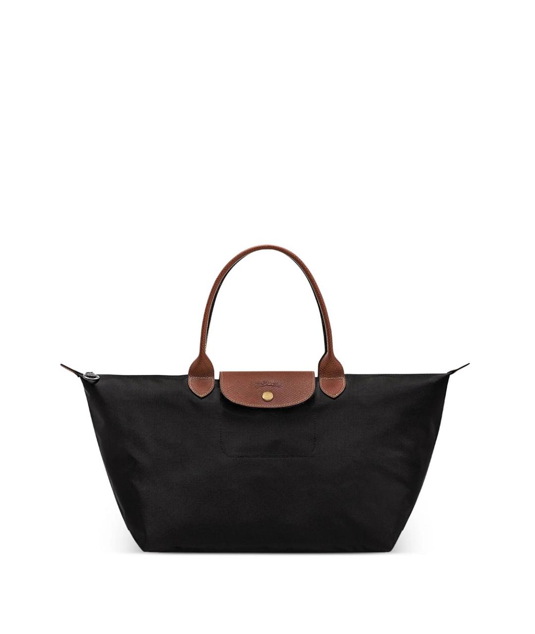 LONGCHAMP Черная синтетическая сумка тоут, фото 1