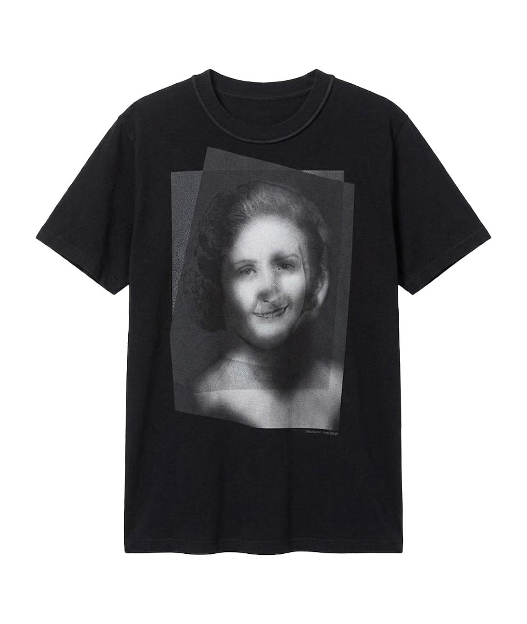 MM6 MAISON MARGIELA Черная хлопковая футболка, фото 1