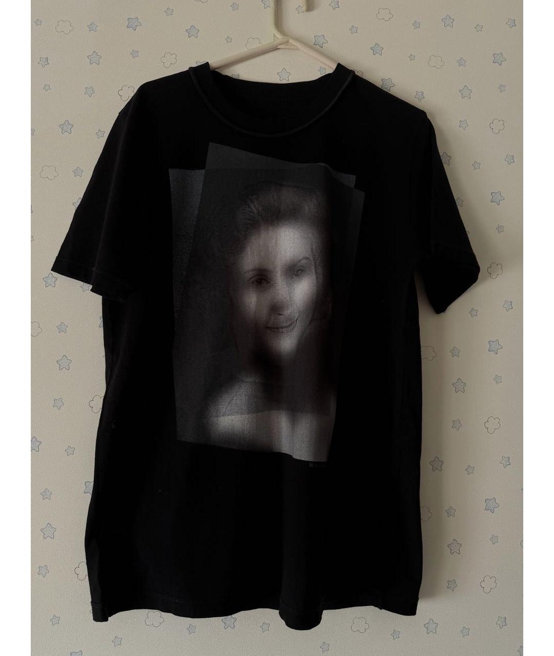 MM6 MAISON MARGIELA Черная хлопковая футболка, фото 5