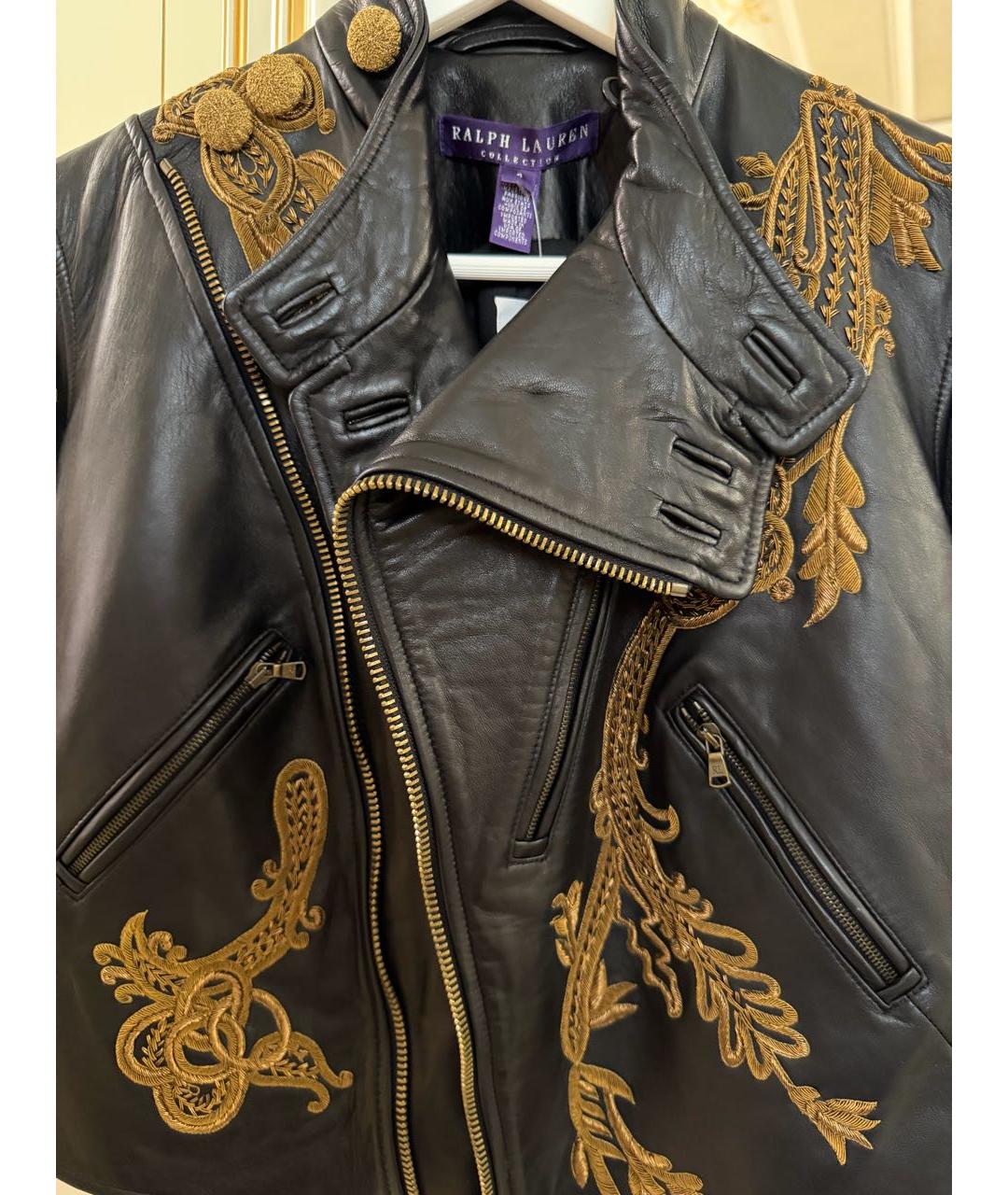 RALPH LAUREN PURPLE LABEL Черная куртка, фото 4