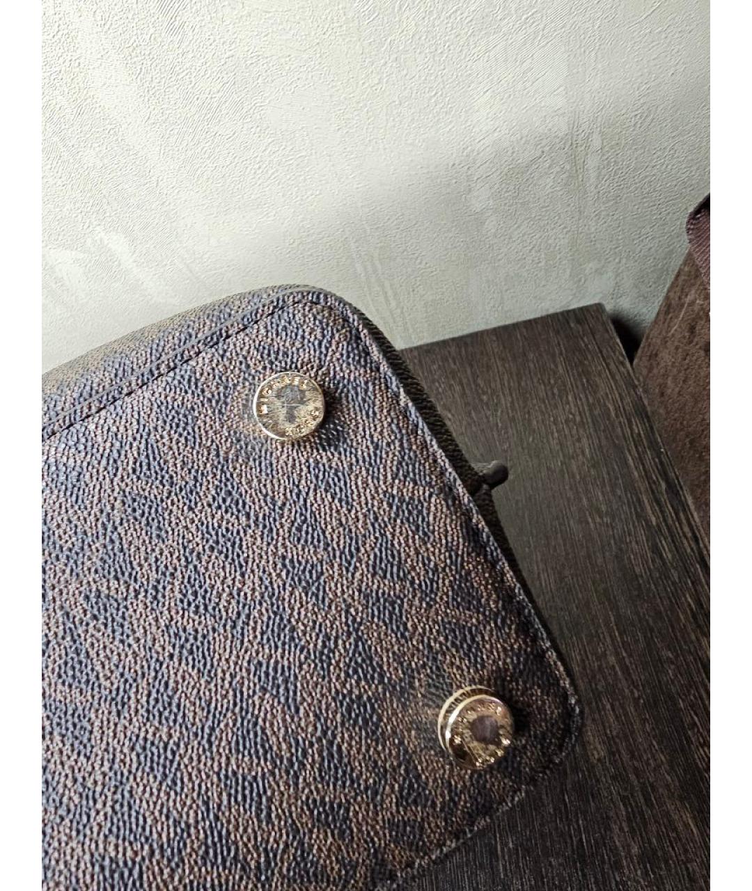 MICHAEL MICHAEL KORS Коричневая сумка с короткими ручками, фото 8