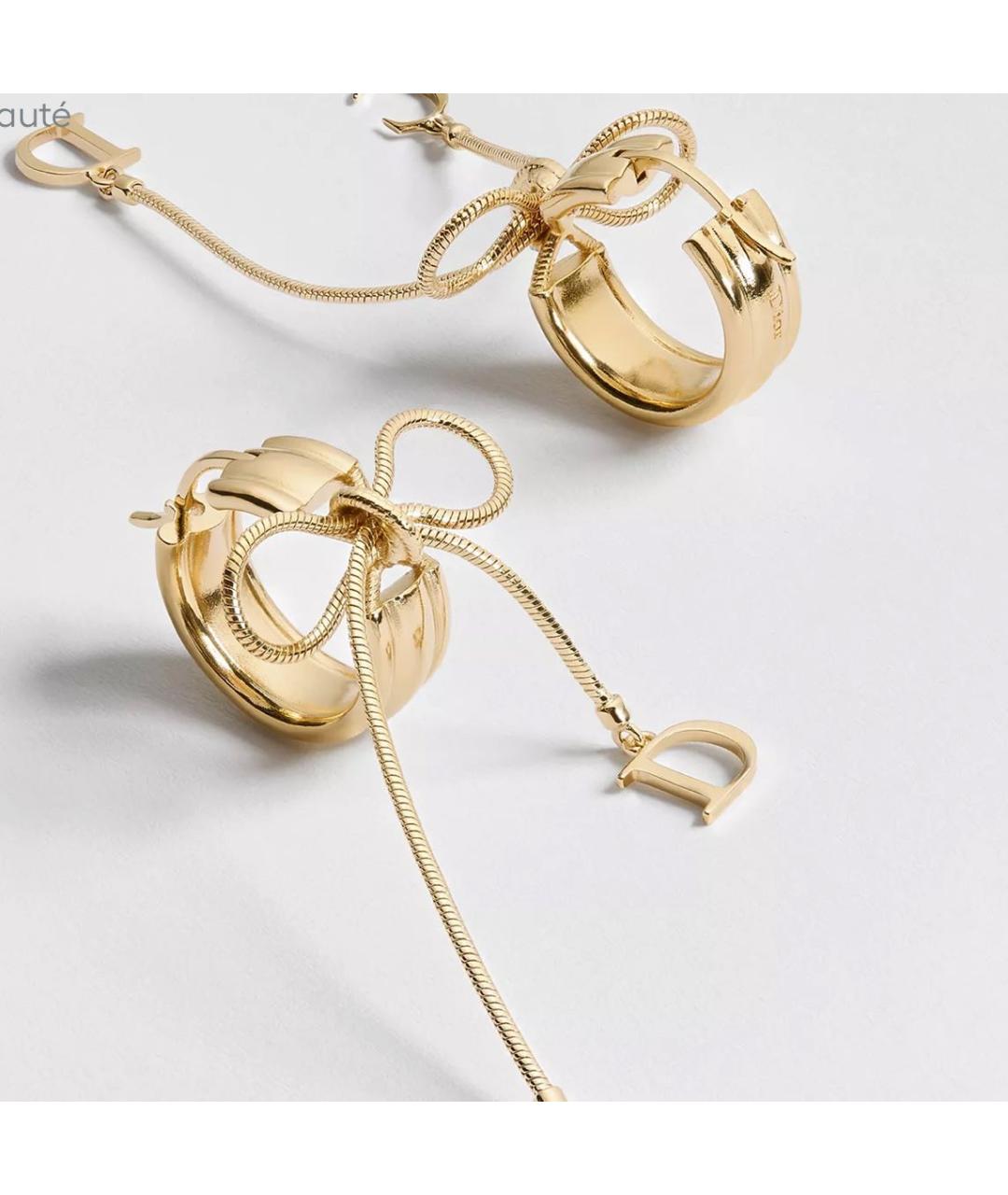 CHRISTIAN DIOR Золотые серьги, фото 2