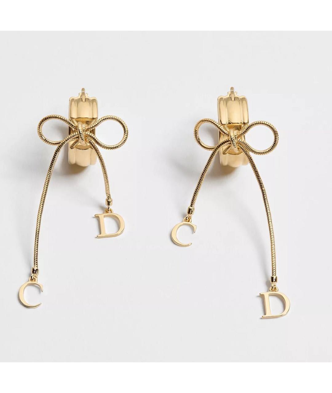 CHRISTIAN DIOR Золотые серьги, фото 4