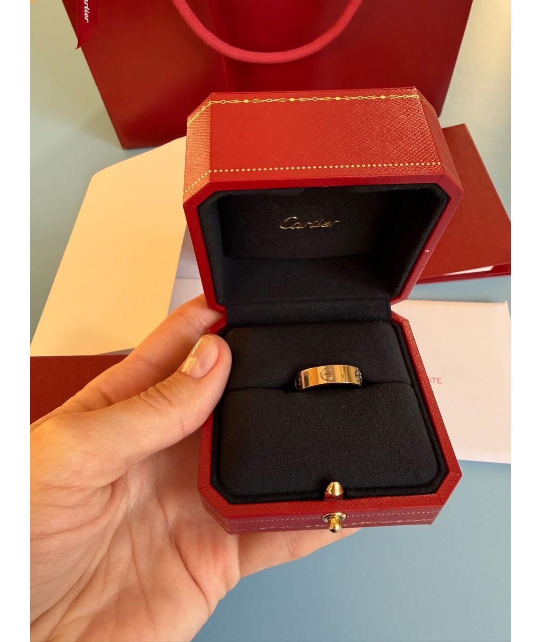 CARTIER Серебряное кольцо из белого золота, фото 6