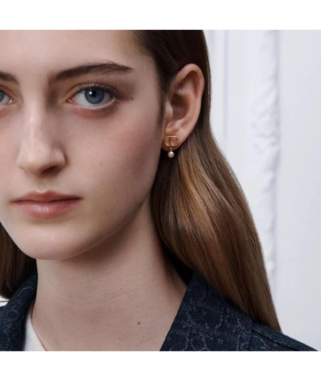 CHRISTIAN DIOR Золотые серьги, фото 2