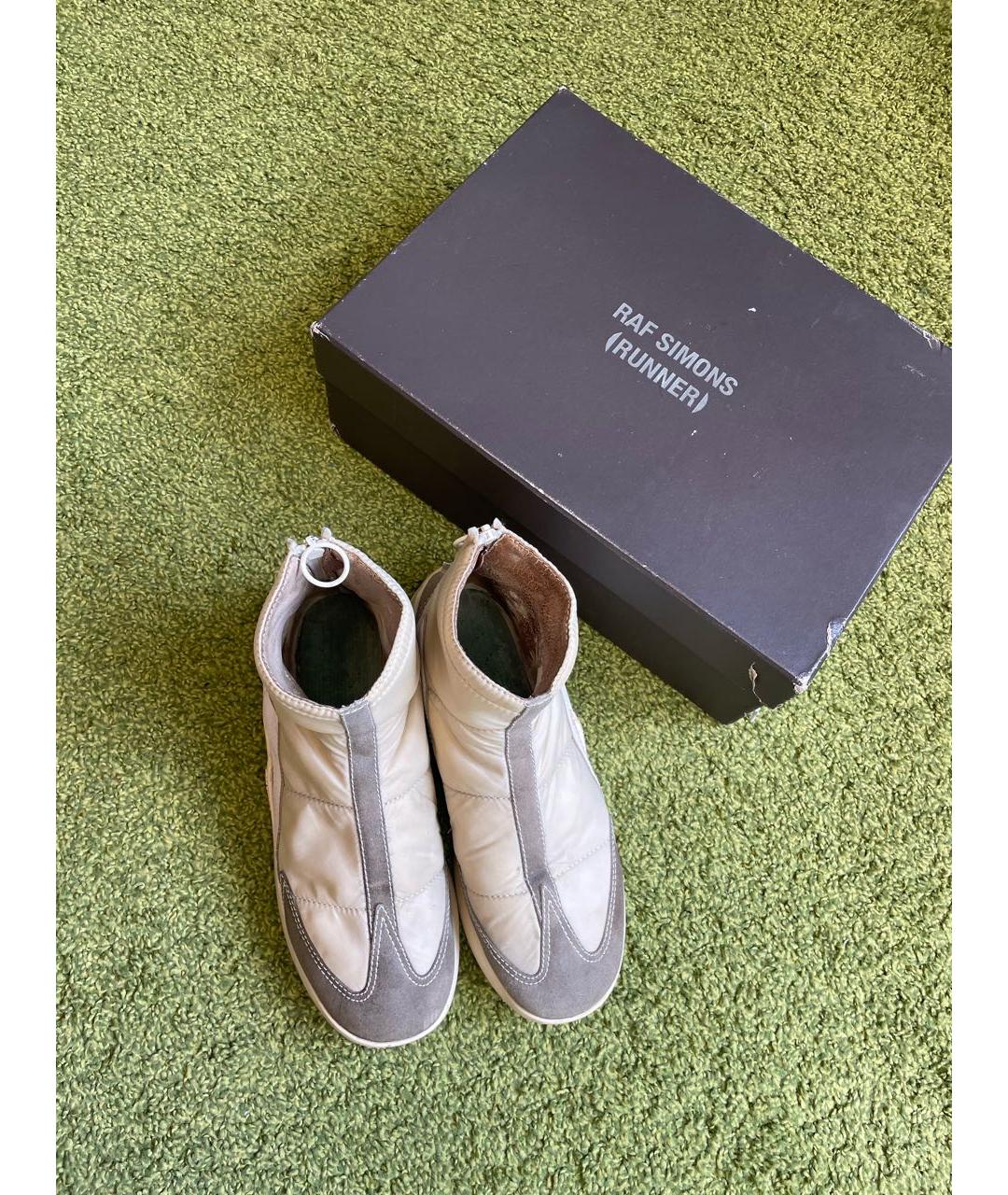 RAF SIMONS Бежевые высокие кроссовки / кеды, фото 3