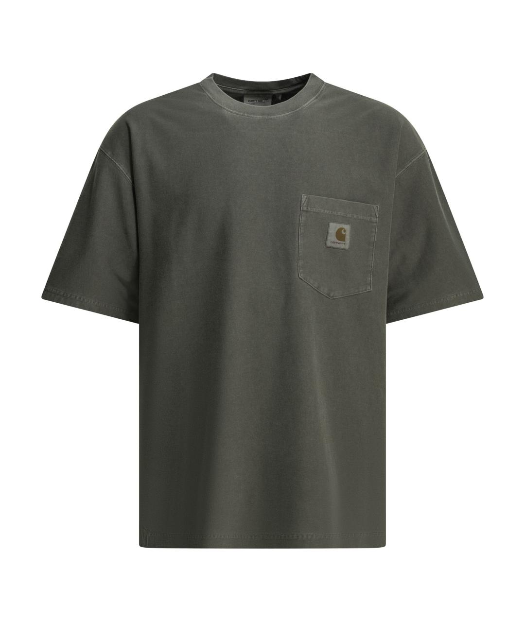 CARHARTT WIP Черная хлопковая футболка, фото 1