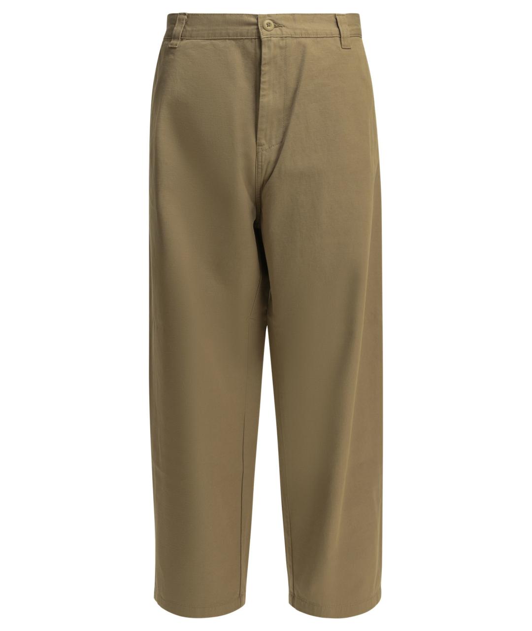 CARHARTT WIP Бежевые хлопковые повседневные брюки, фото 1