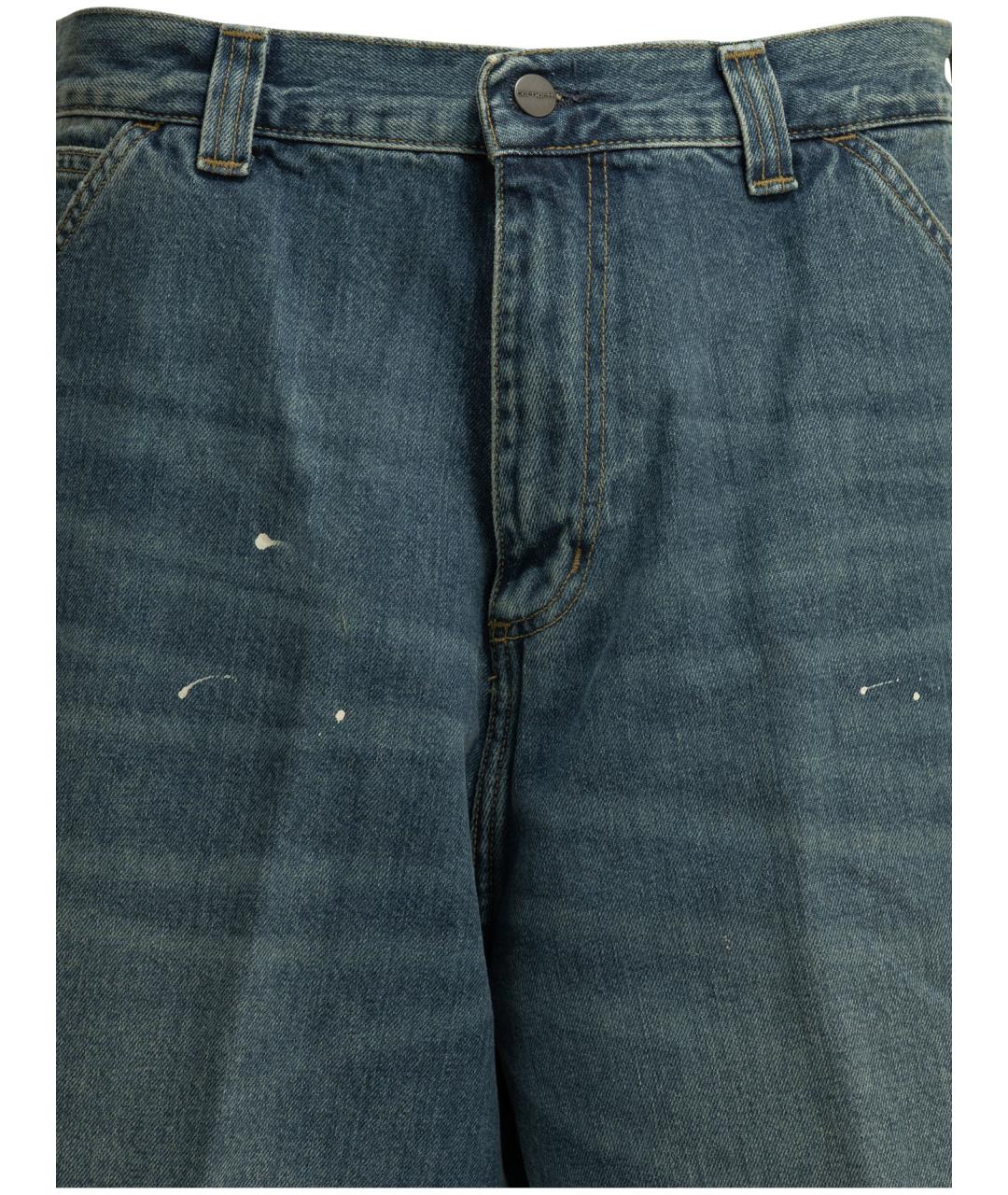 CARHARTT WIP Синие хлопковые шорты, фото 3