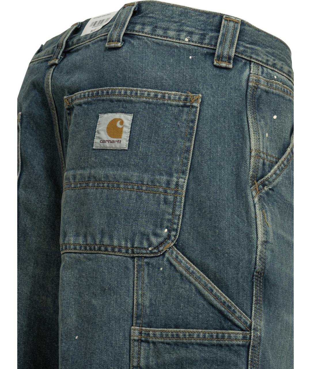 CARHARTT WIP Синие хлопковые шорты, фото 4