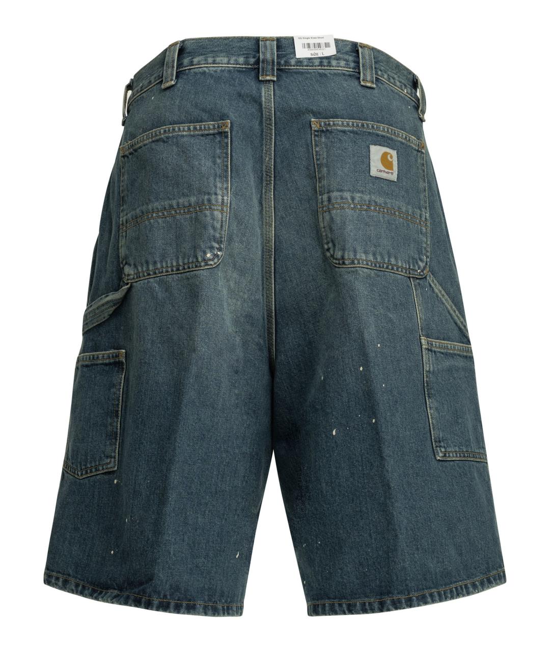 CARHARTT WIP Синие хлопковые шорты, фото 2