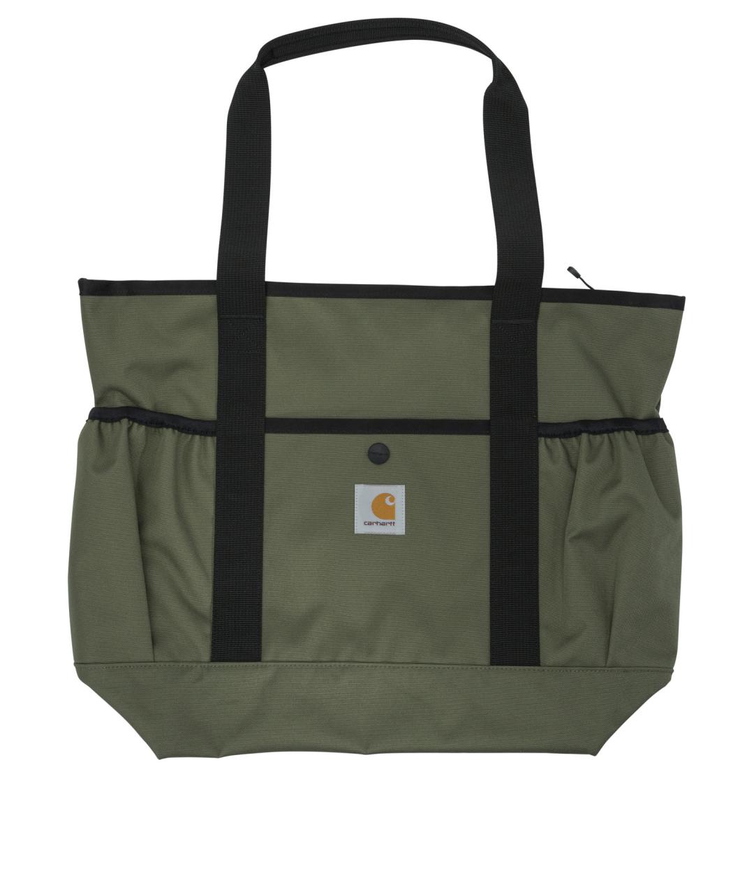 CARHARTT WIP Зеленая синтетическая сумка тоут, фото 1