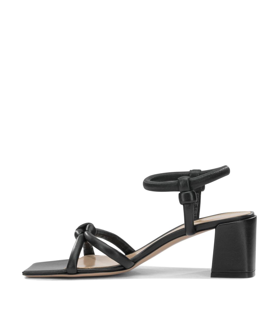 GIANVITO ROSSI Черные кожаные босоножки, фото 3